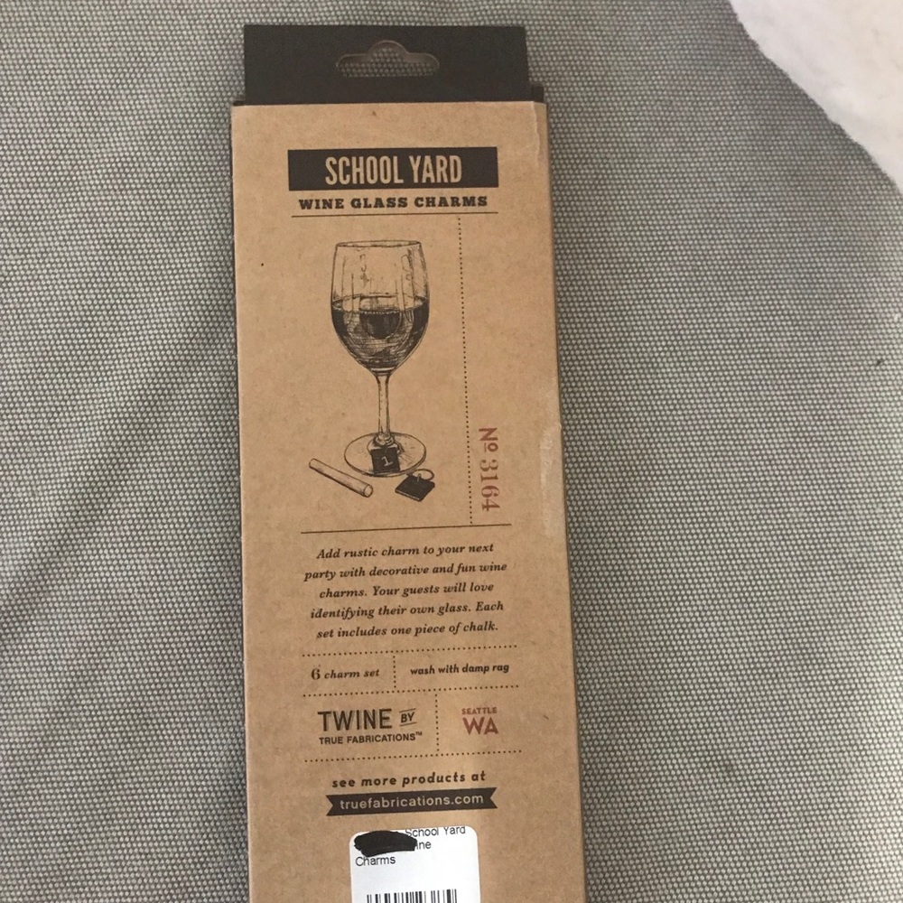 Chalkboard wine glass charms - Picture 2 of 2